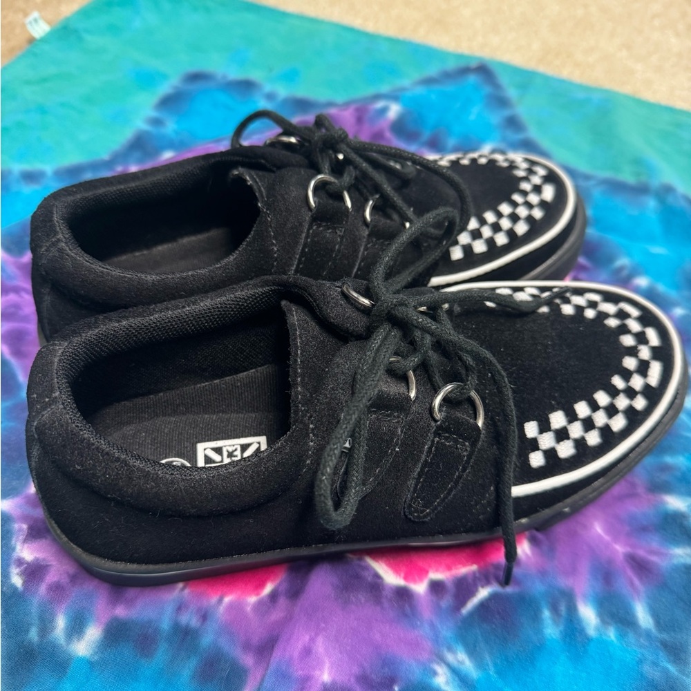 T.U.K Black and White Checkered Sneakers Women’s 6